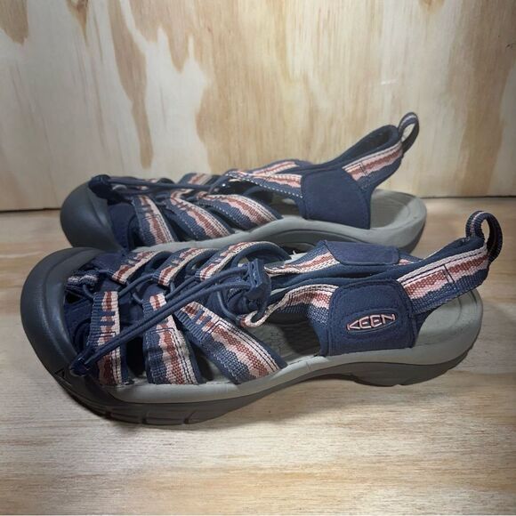 Keen Navy and Pink Sandals Women’s Size 8.5 - Picture 1 of 8